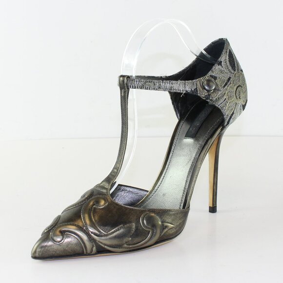 Dolce & Gabbana Shoes - Dolce Gabbana Grey Stiletto Heels (EU 40 / 9 US)